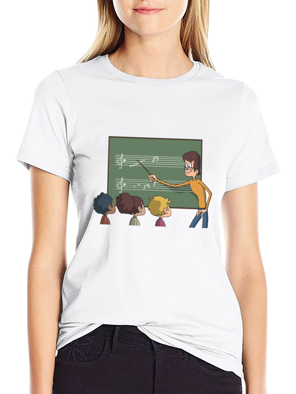 Music Teacher Black T-Shirt