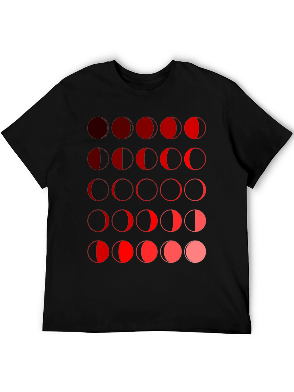 Moon Phase Graphic Tee - Black Unisex T-Shirt