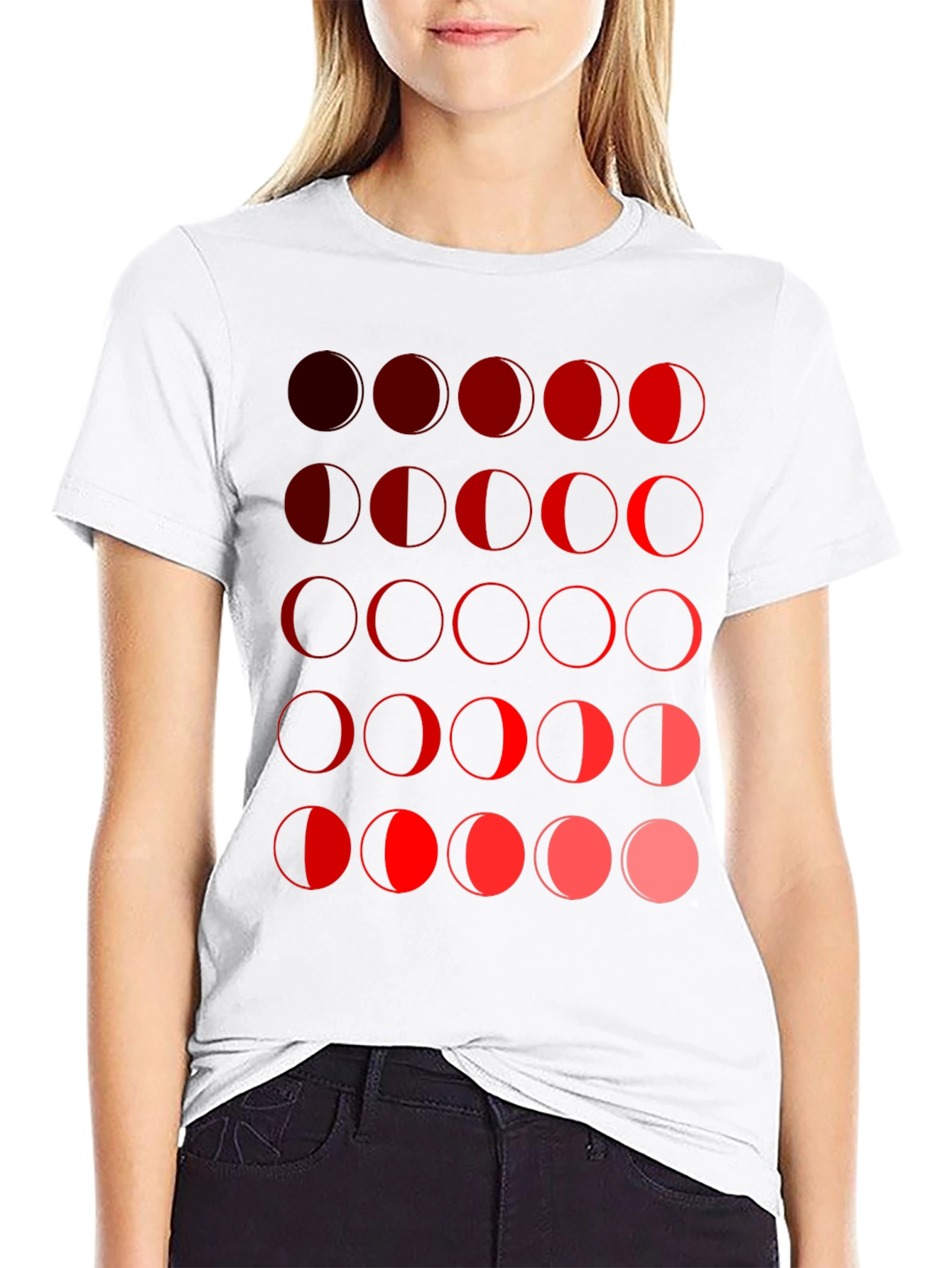 Moon Phase Graphic Tee - Black Unisex T-Shirt
