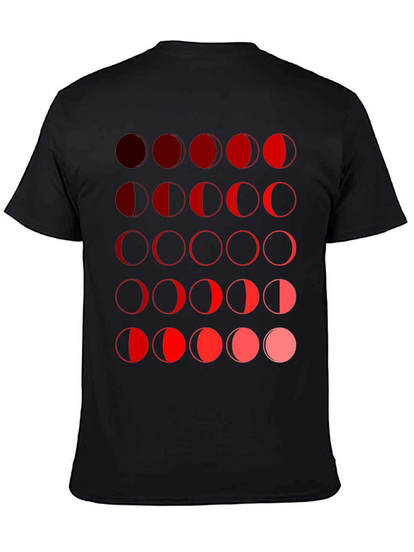 Moon Phase Graphic Tee - Black Unisex T-Shirt