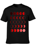 Moon Phase Graphic Tee - Black Unisex T-Shirt