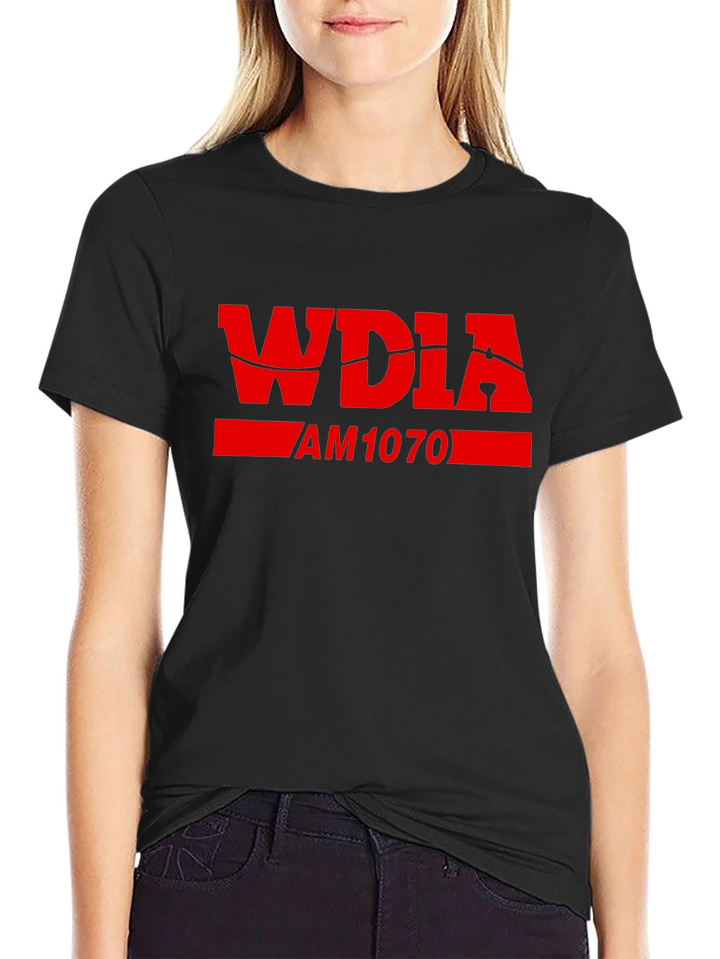 WDIA AM1070 Black T-Shirt