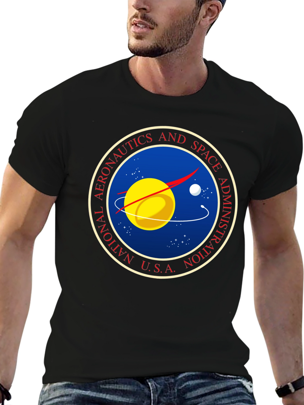 NASA Logo Graphic Black T-Shirt