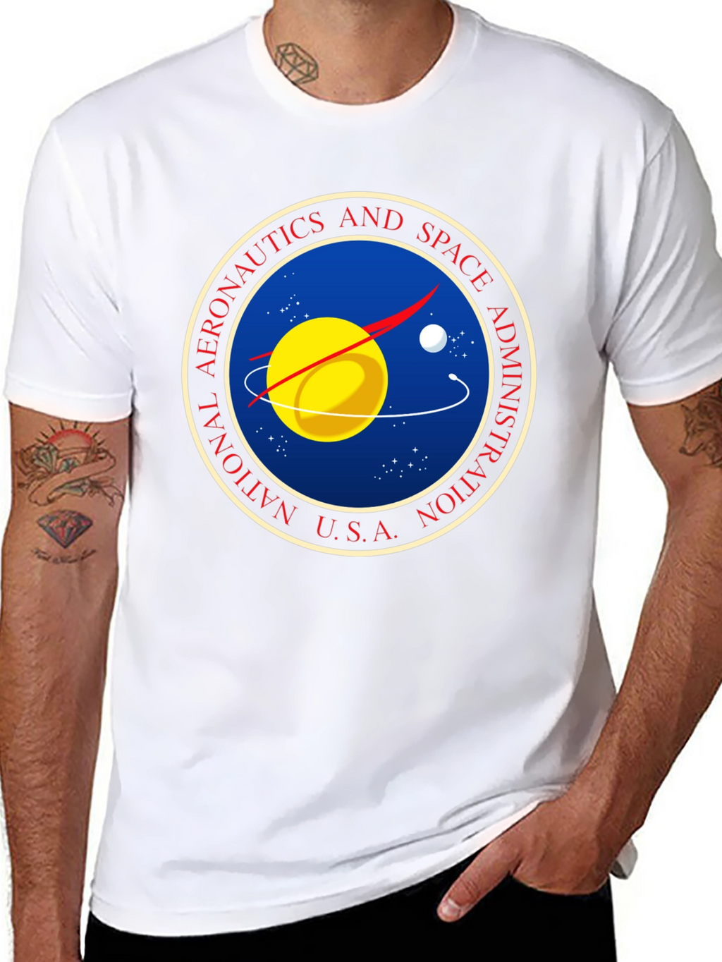 NASA Logo Graphic Black T-Shirt