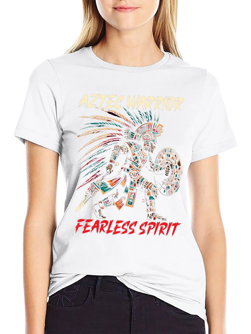 Aztec Warrior T-Shirt - Fearless Spirit Tee