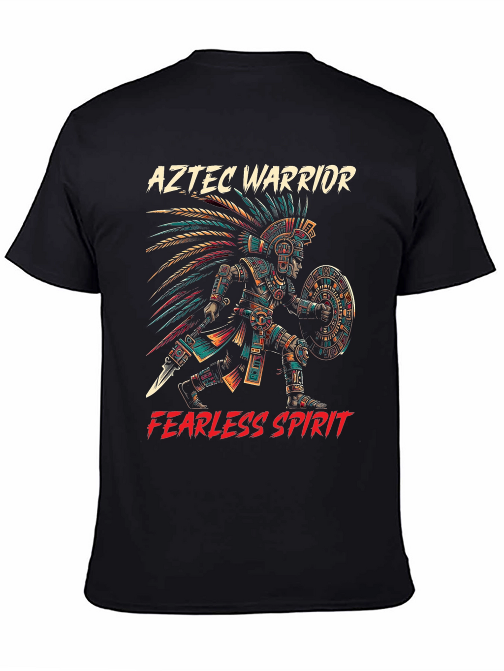 Aztec Warrior T-Shirt - Fearless Spirit Tee