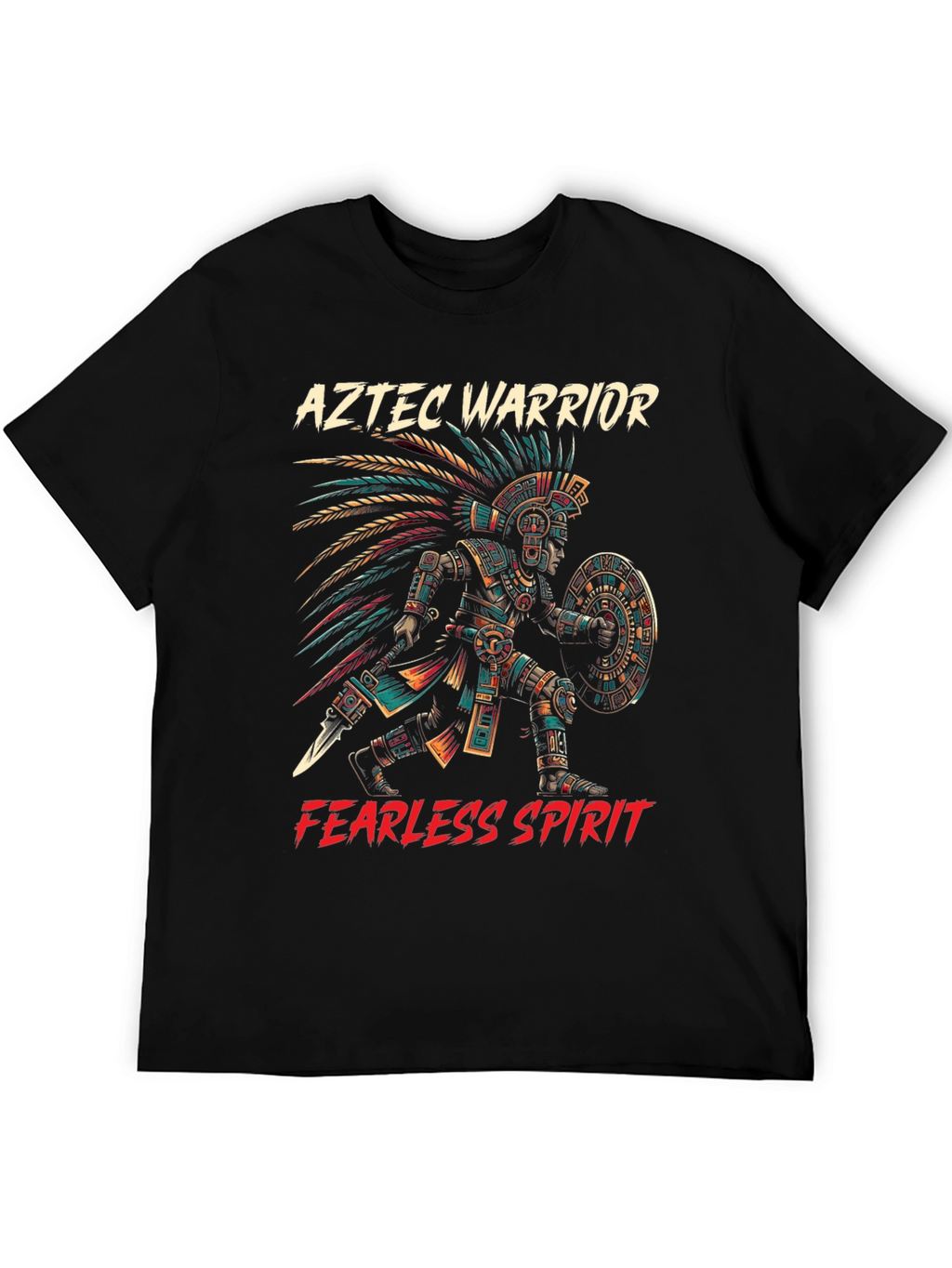 Aztec Warrior T-Shirt - Fearless Spirit Tee