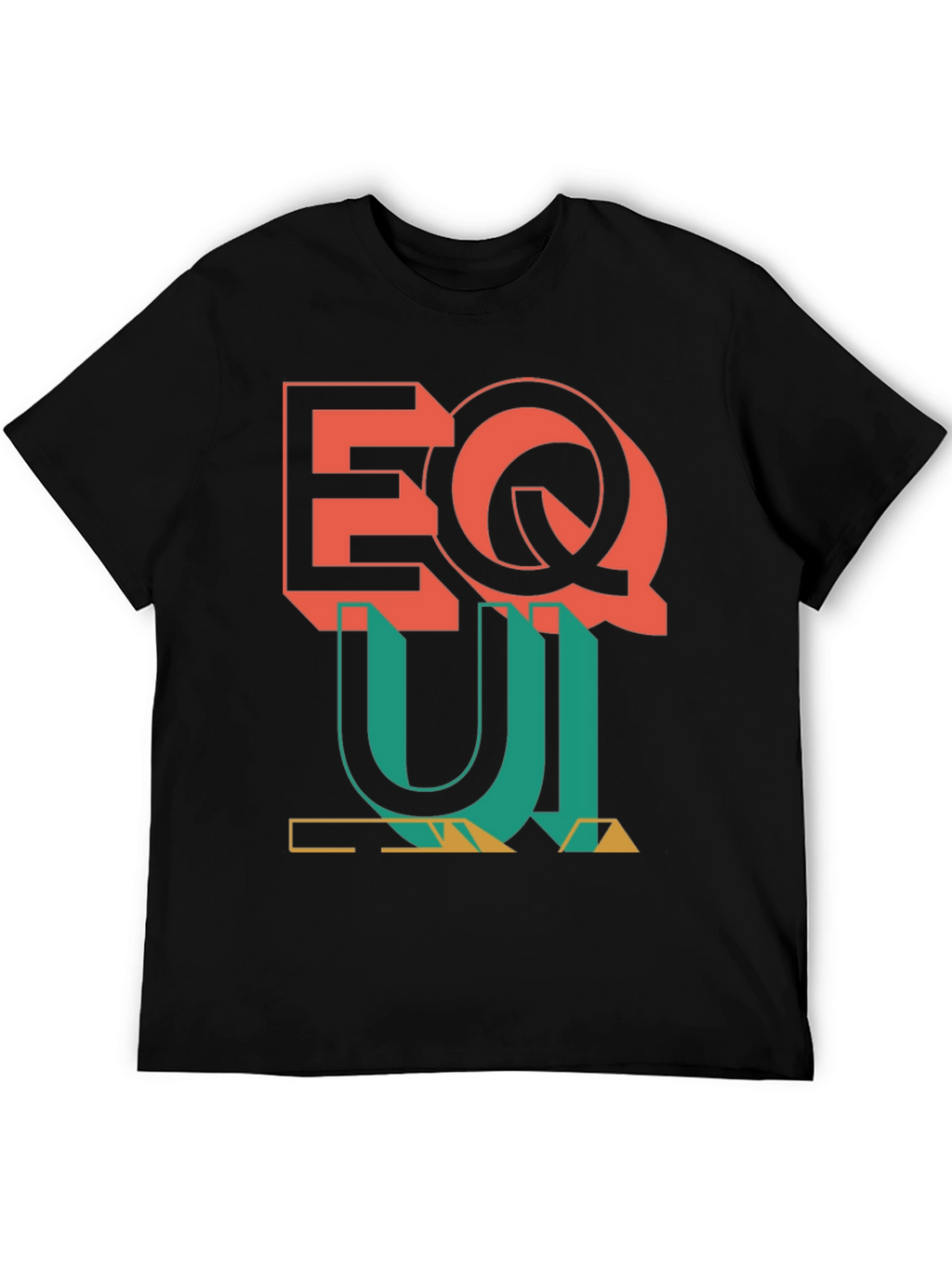 Geometric Graphic Print Tee - Bold EQ Design
