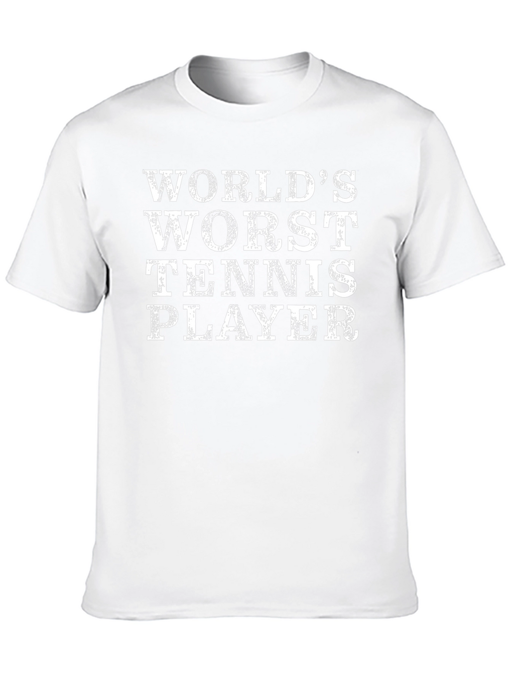 Worlds Worst Tennis Player Black T-Shirt
