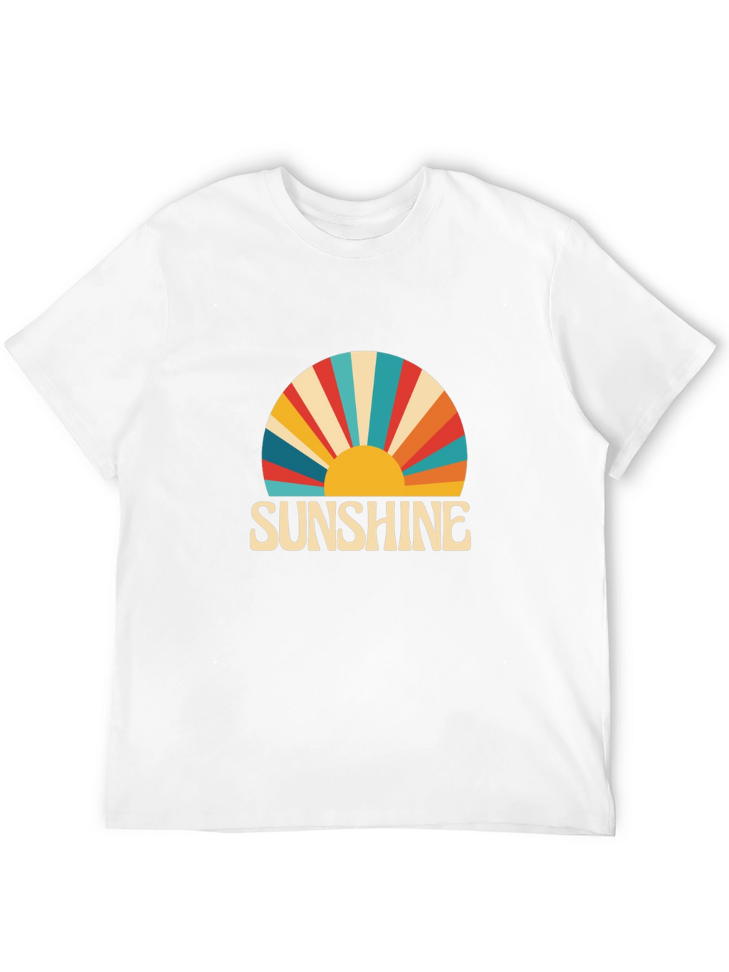 Sunshine Retro Graphic Tee -  Black T-Shirt