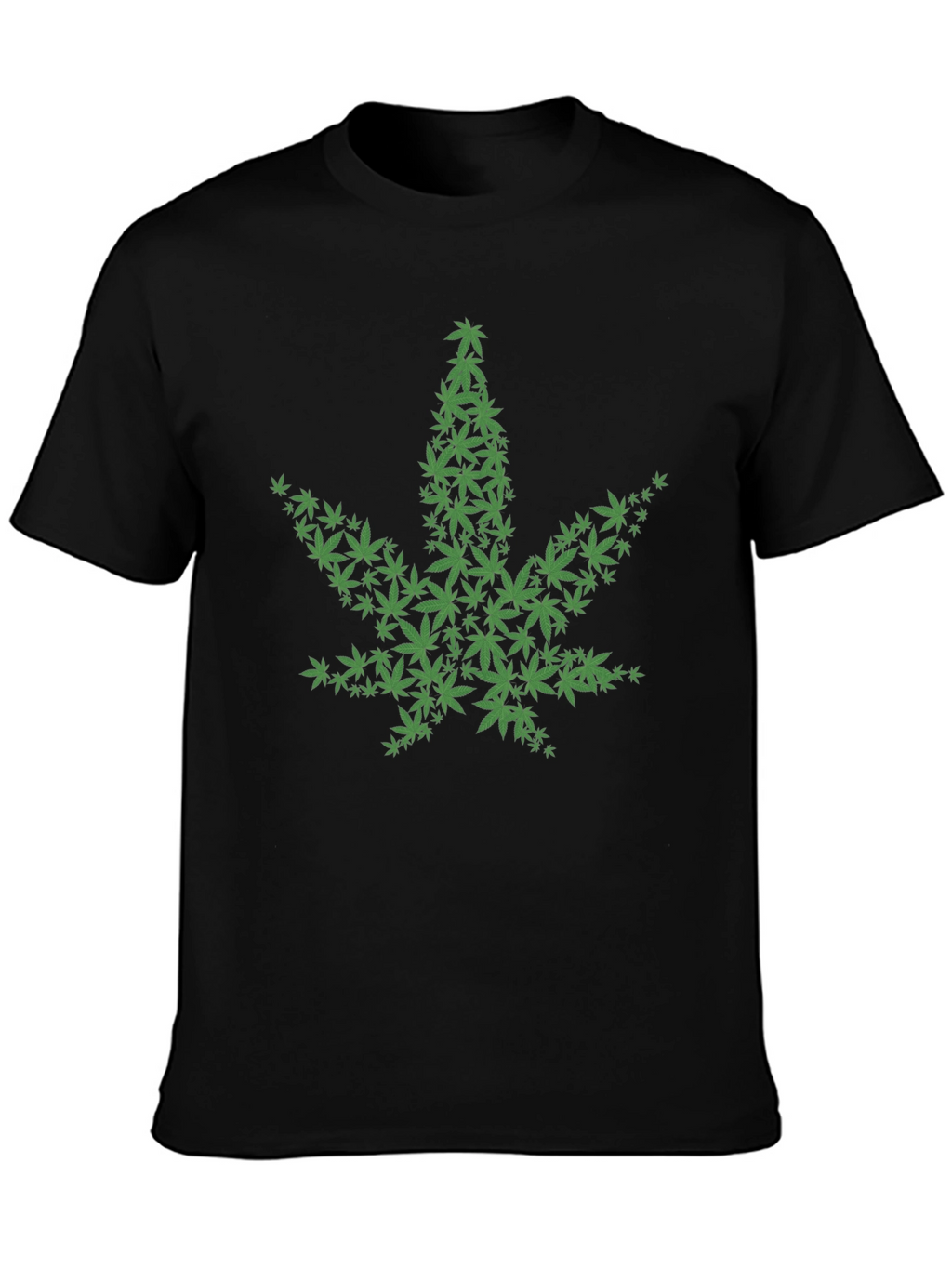 Cannabis Leaf Graphic T-Shirt