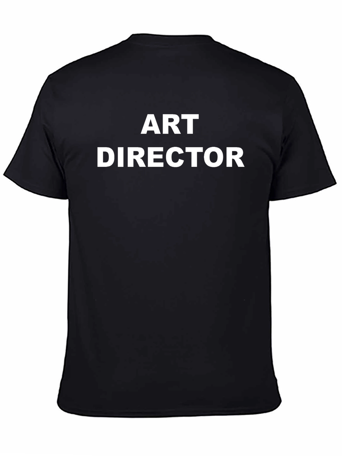 Art Director Graphic Tee - Black Crew Neck T-Shirt