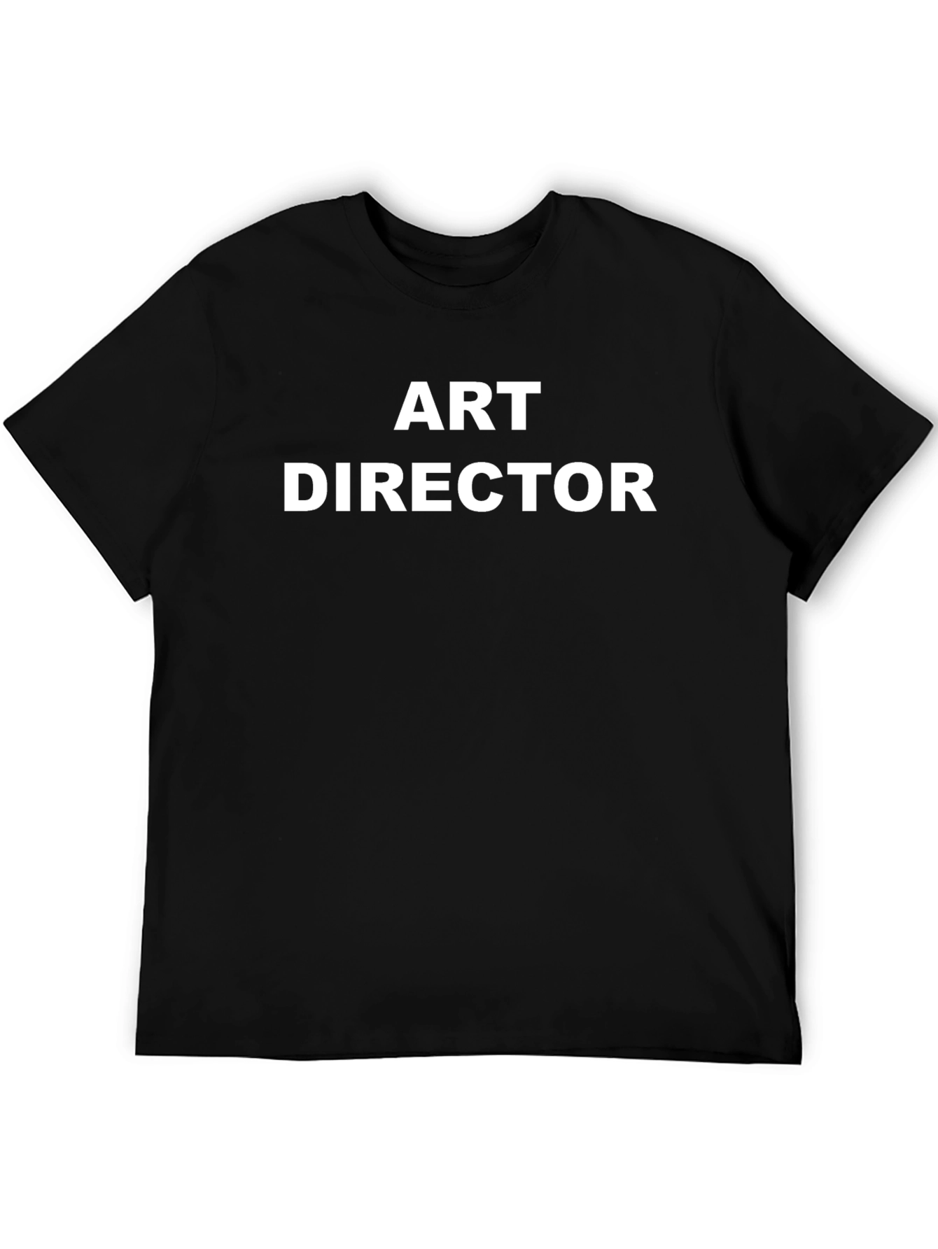 Art Director Graphic Tee - Black Crew Neck T-Shirt