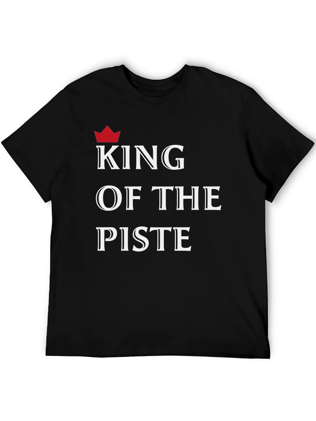 King of the Piste T-Shirt - Black Graphic Tee