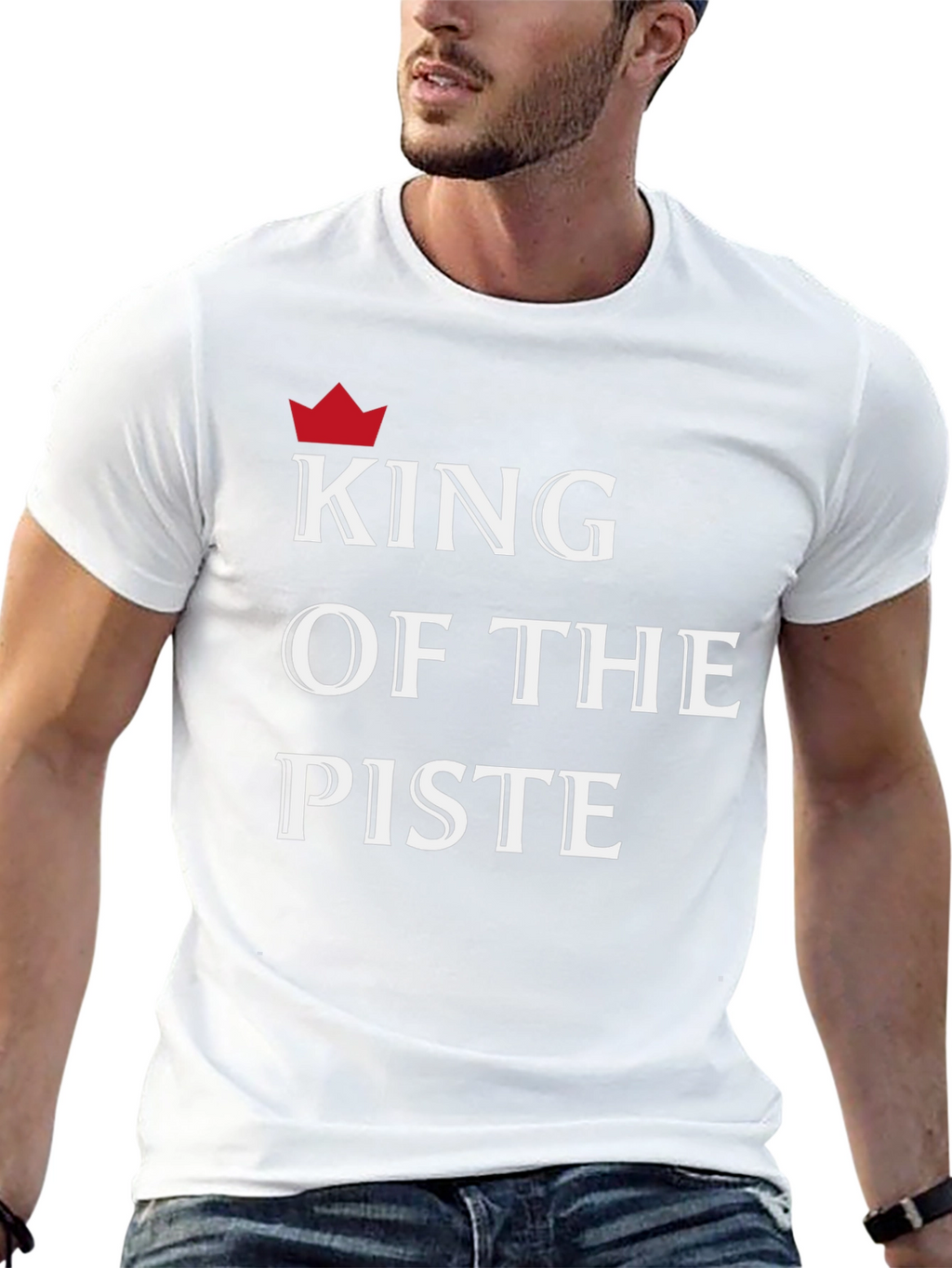 King of the Piste T-Shirt - Black Graphic Tee