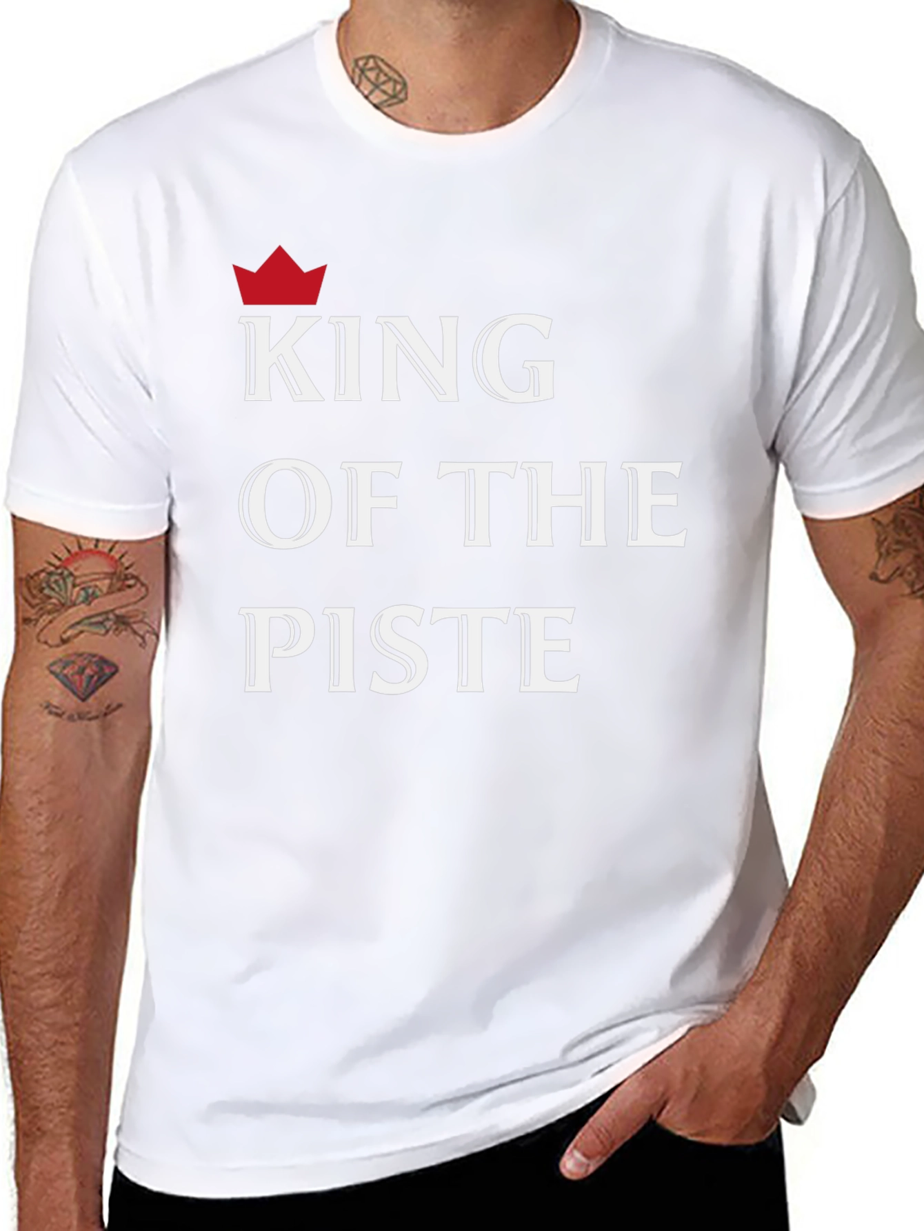 King of the Piste T-Shirt - Black Graphic Tee