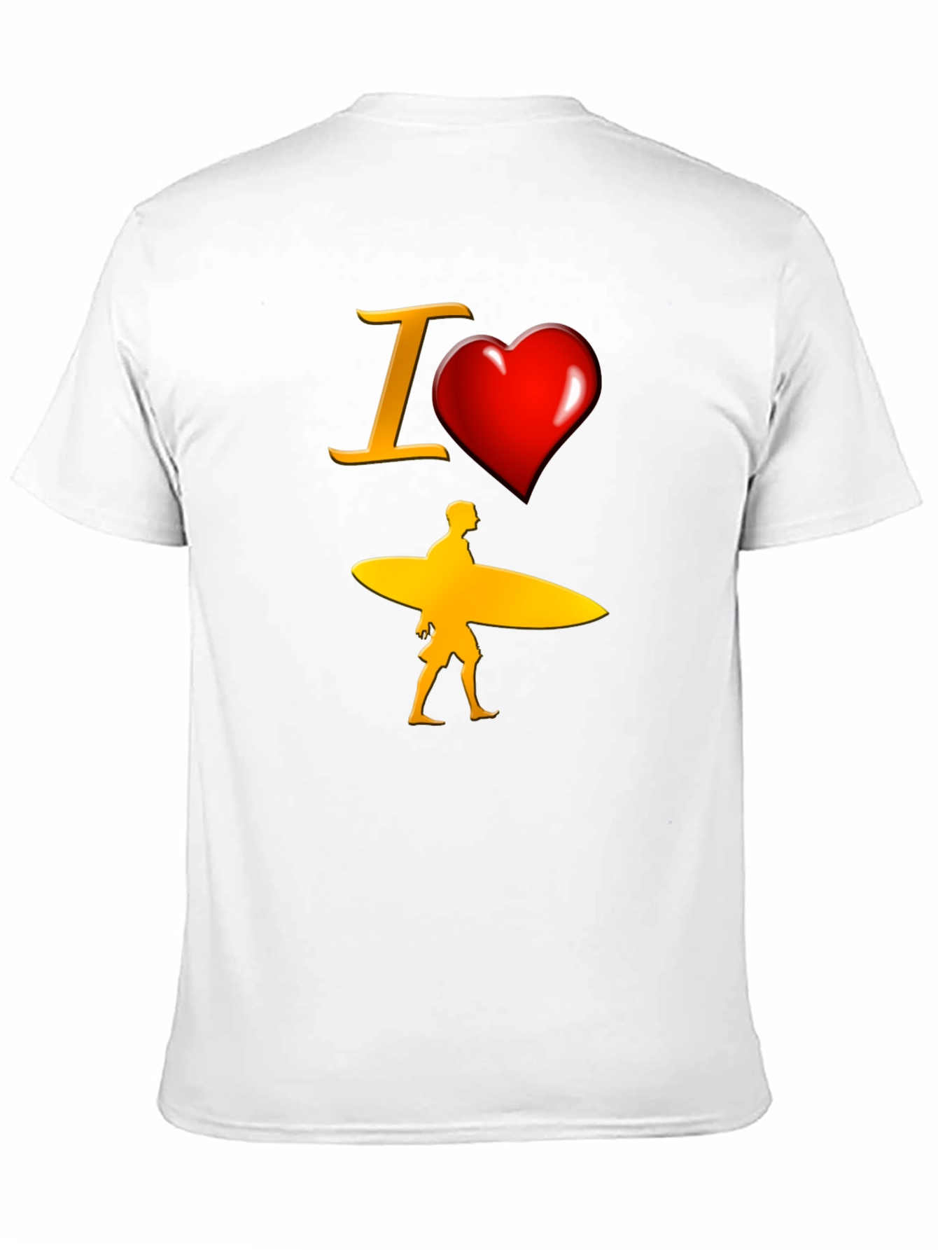 I Heart Surfing Black Tee