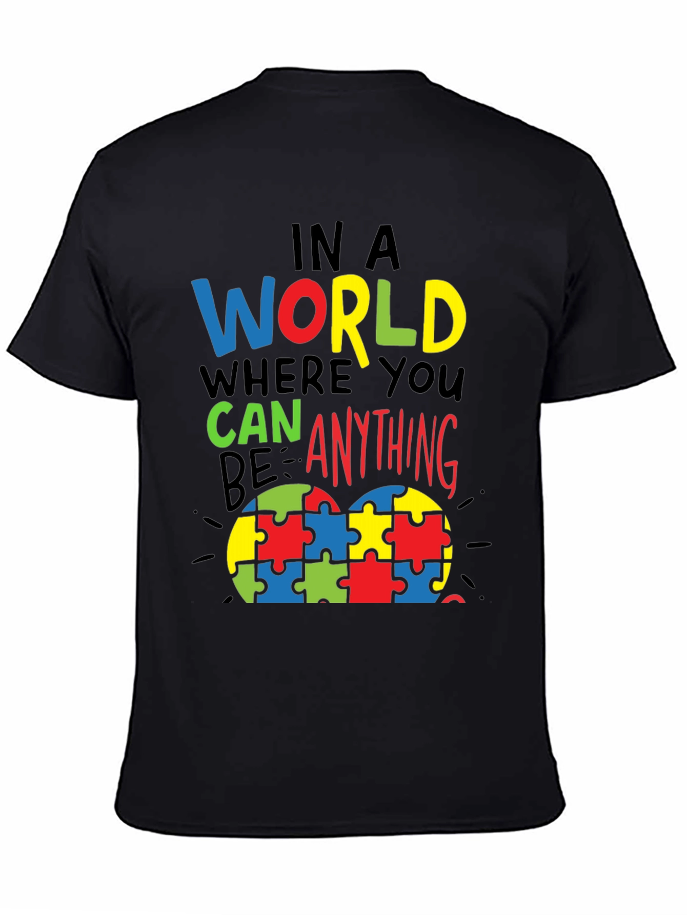 Autism Awareness Puzzle Heart Graphic T-Shirt