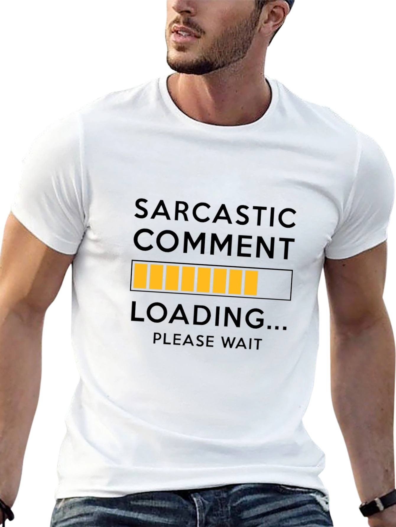 Sarcastic Comment Loading T-Shirt - Please Wait Funny Tee