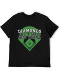 Diamonds Baseball T-Shirt: Girls Best Friend Tee
