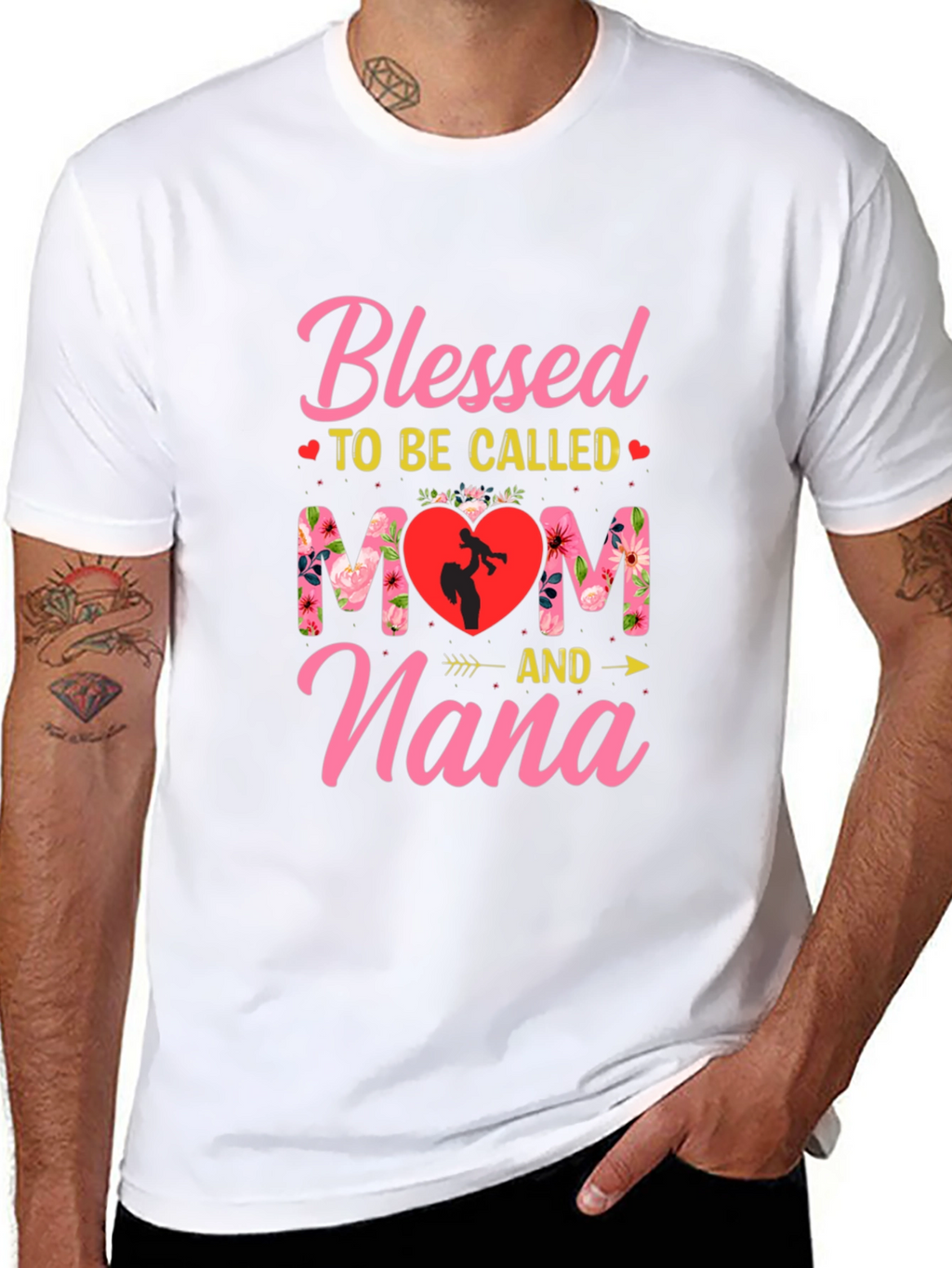 Blessed Mom & Nana Graphic T-Shirt