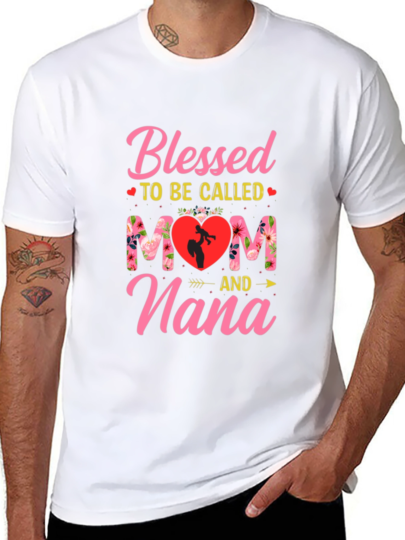 Blessed Mom & Nana Graphic T-Shirt