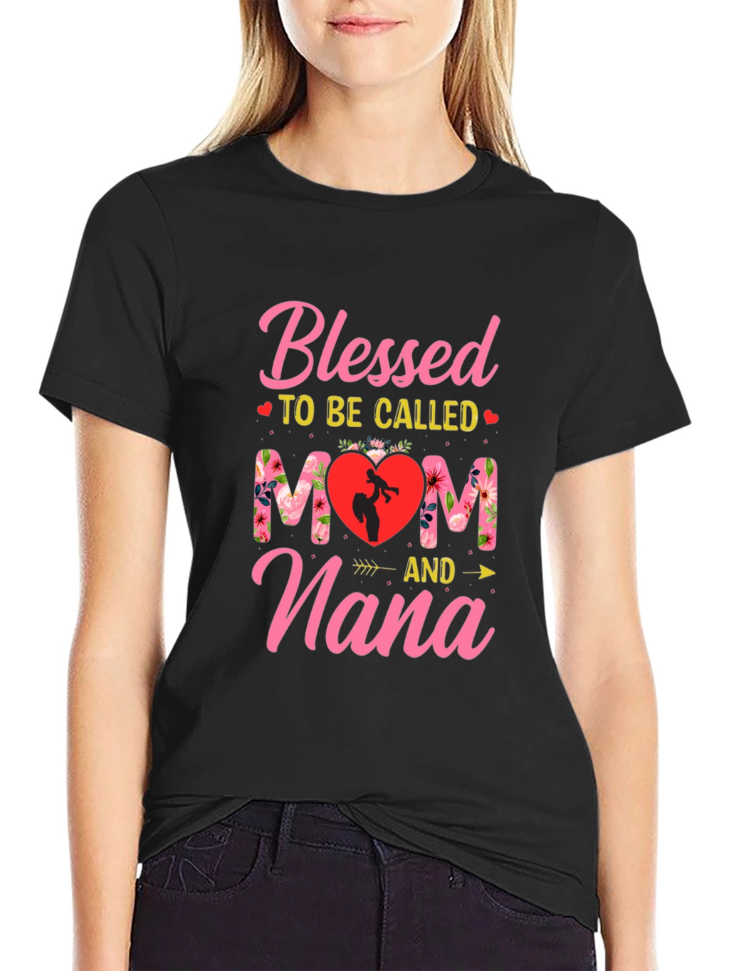 Blessed Mom & Nana Graphic T-Shirt