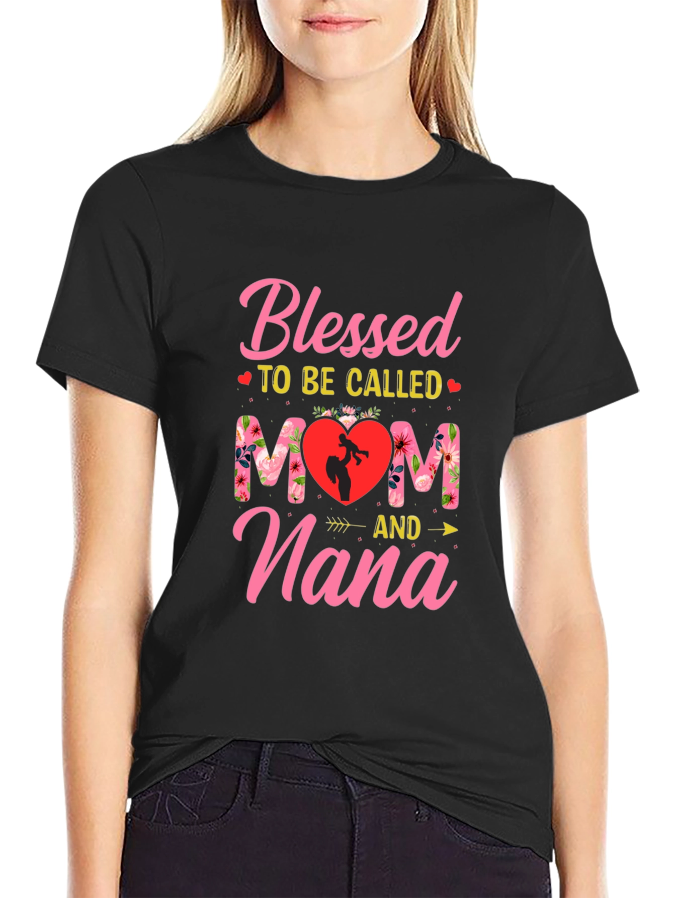 Blessed Mom & Nana Graphic T-Shirt