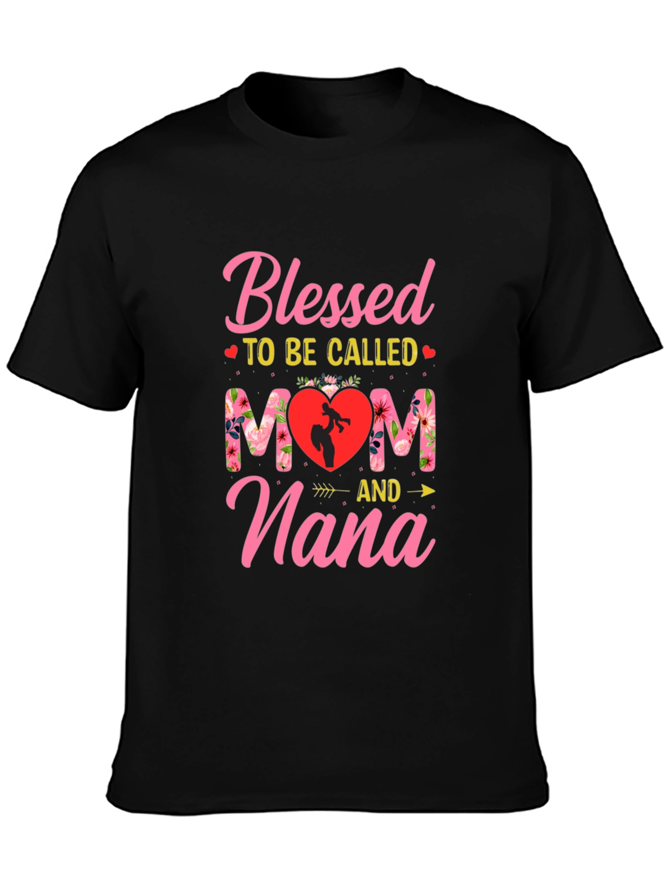 Blessed Mom & Nana Graphic T-Shirt