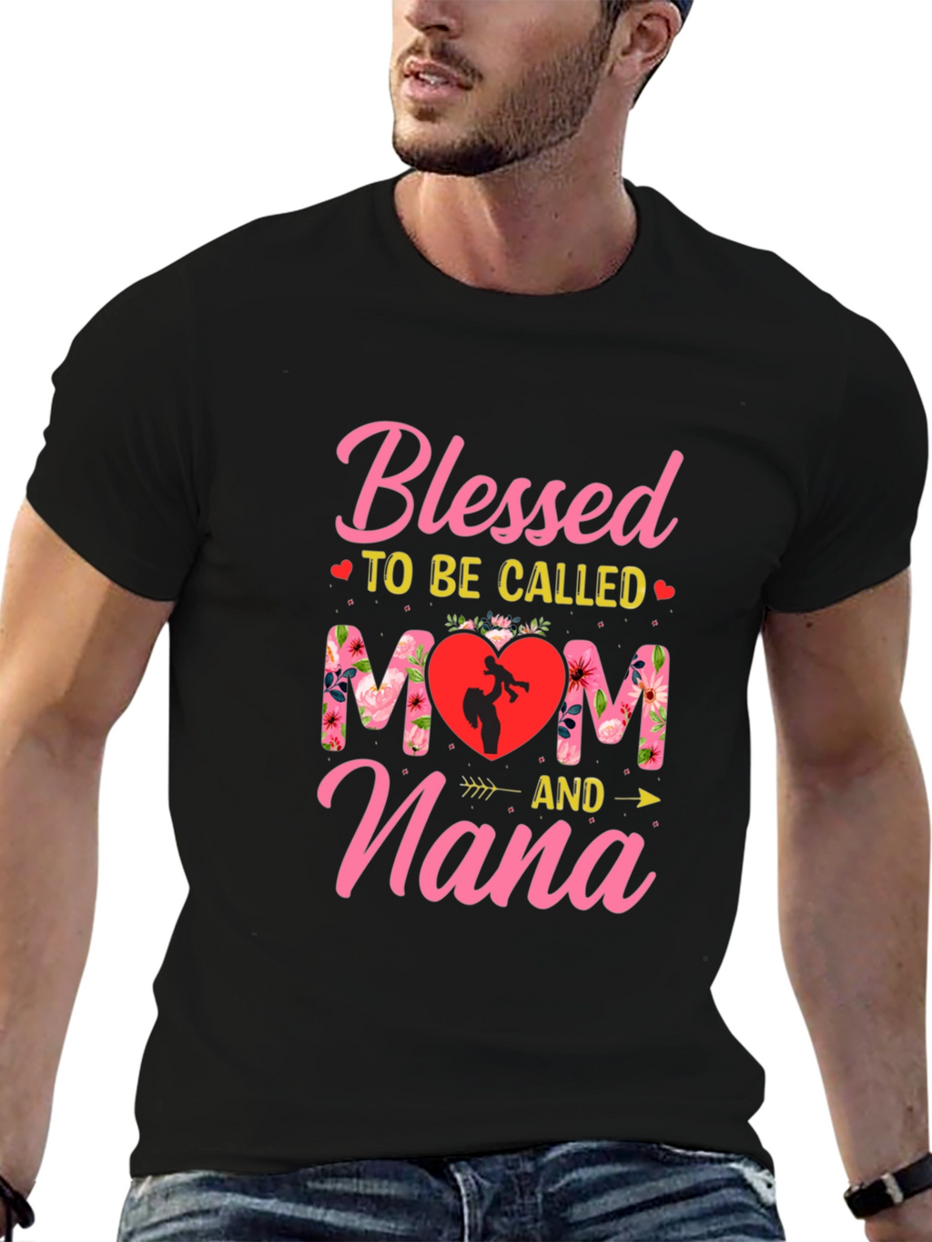 Blessed Mom & Nana Graphic T-Shirt