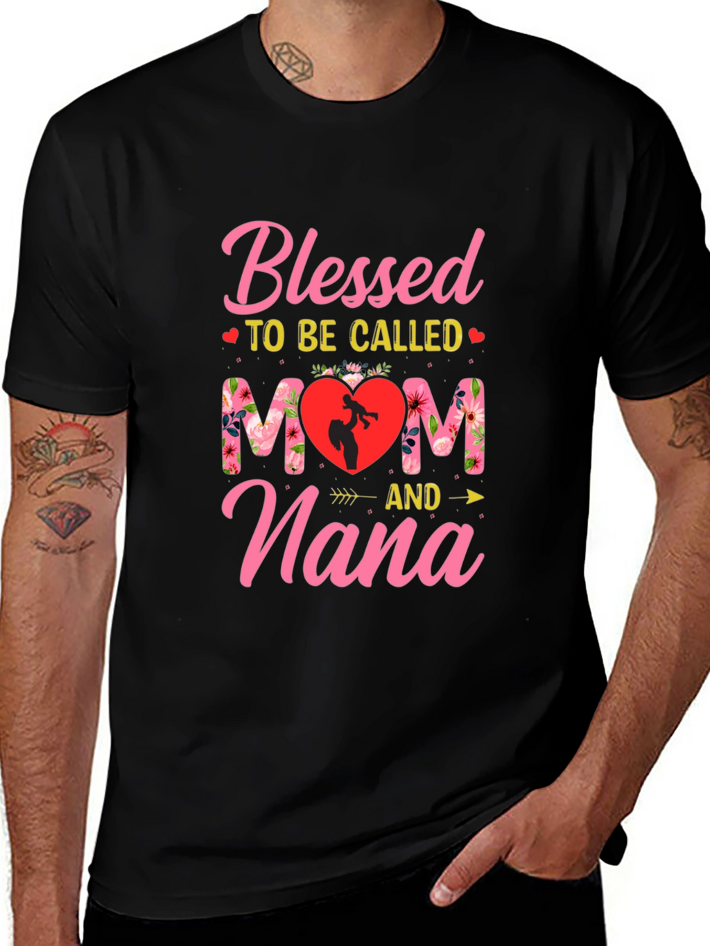 Blessed Mom & Nana Graphic T-Shirt