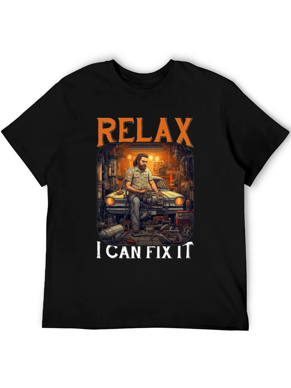Relax I Can Fix It T-Shirt Mechanic Car Repair