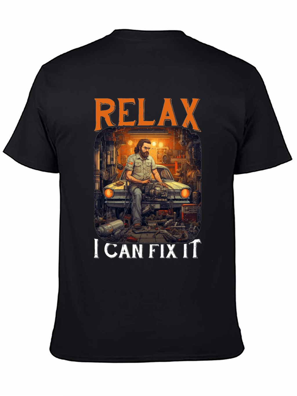 Relax I Can Fix It T-Shirt Mechanic Car Repair