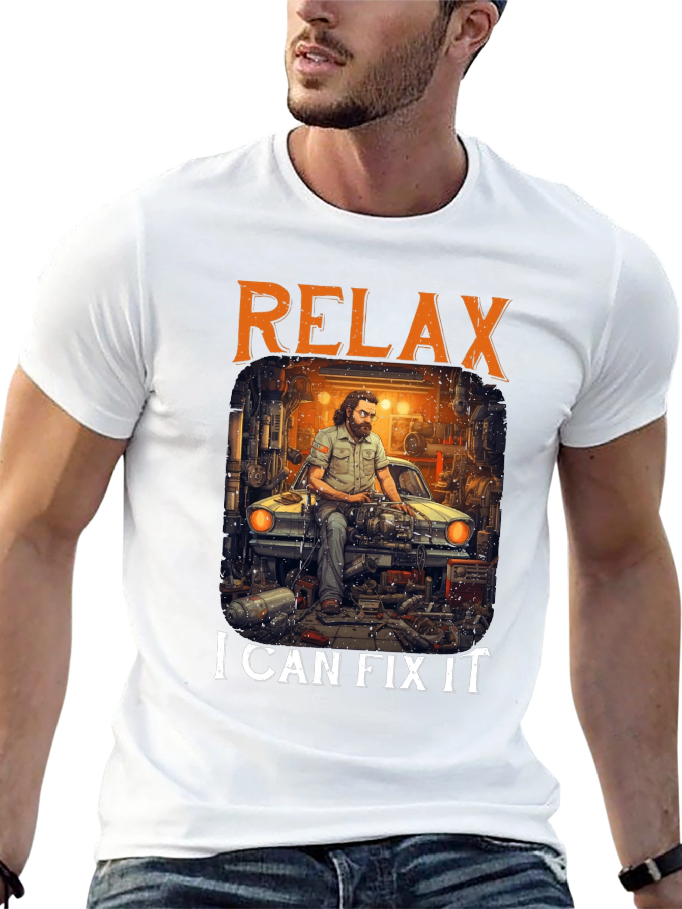 Relax I Can Fix It T-Shirt Mechanic Car Repair
