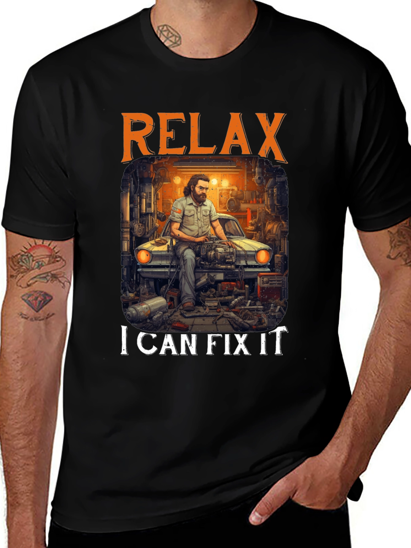 Relax I Can Fix It T-Shirt Mechanic Car Repair
