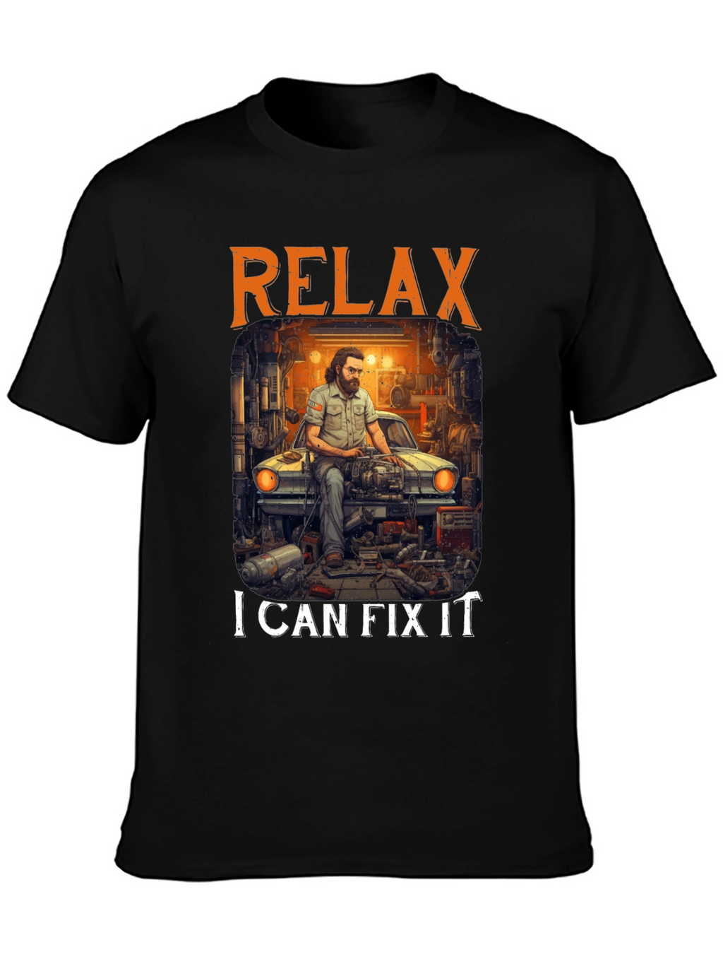 Relax I Can Fix It T-Shirt Mechanic Car Repair