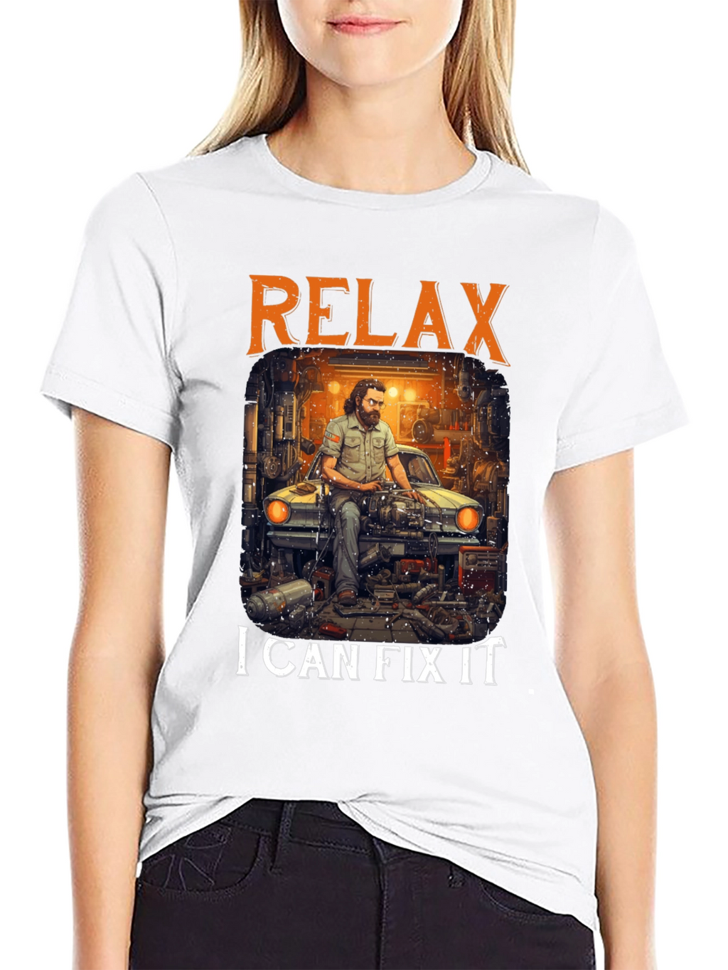 Relax I Can Fix It T-Shirt Mechanic Car Repair