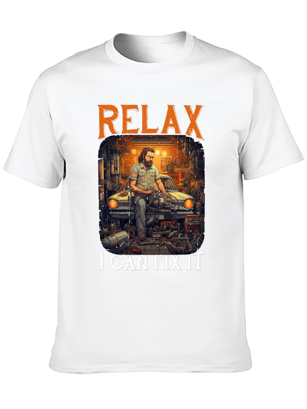 Relax I Can Fix It T-Shirt Mechanic Car Repair