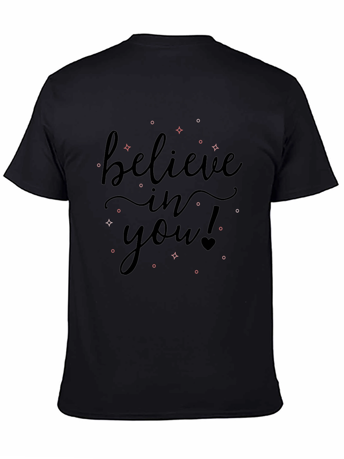 Believe In You Black Graphic Tee