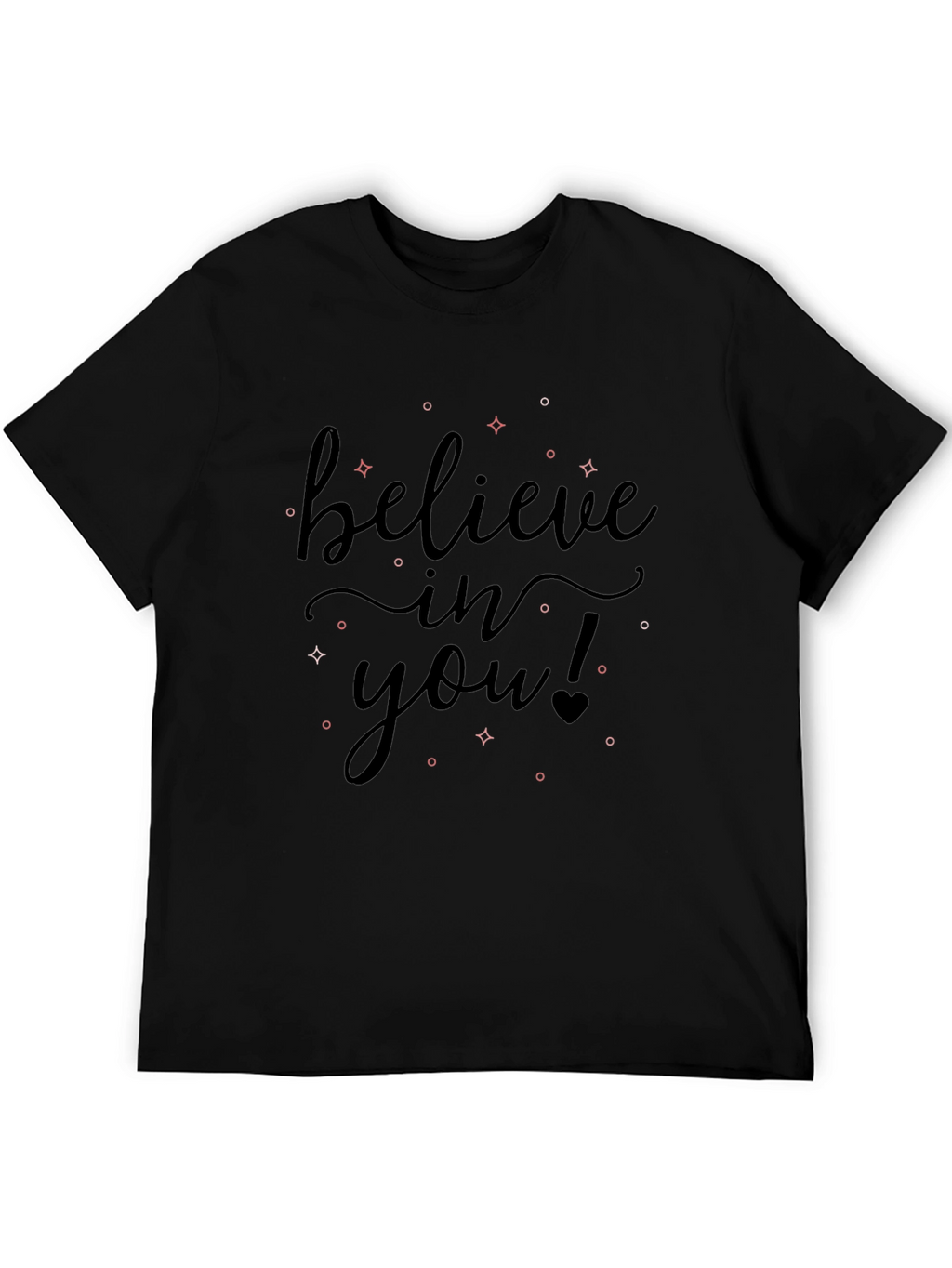 Believe In You Black Graphic Tee
