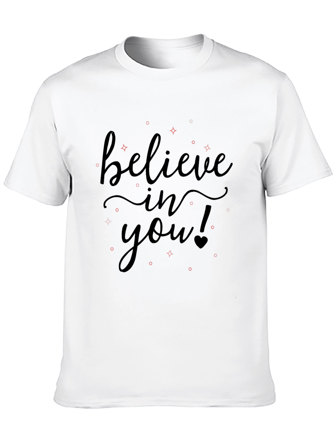 Believe In You Black Graphic Tee