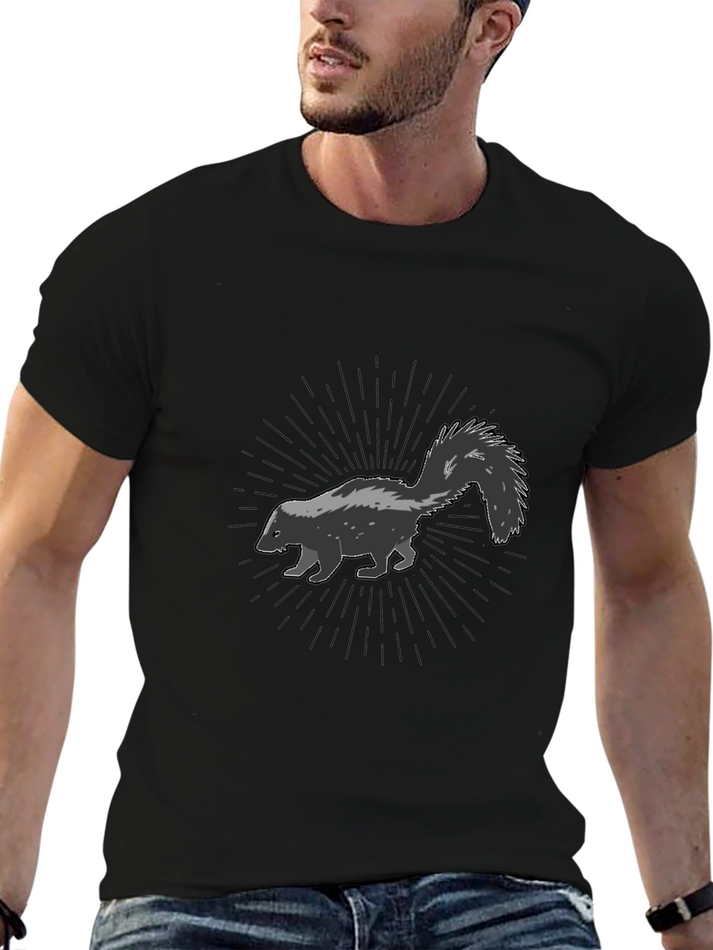 Skunk Graphic Tee - Modern Style
