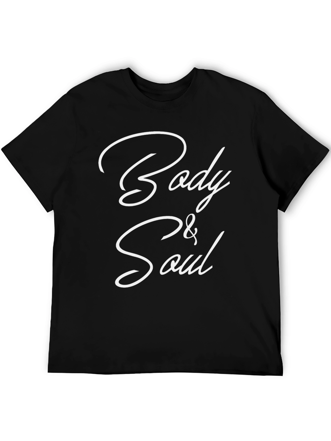 Body & Soul Black Graphic T-Shirt