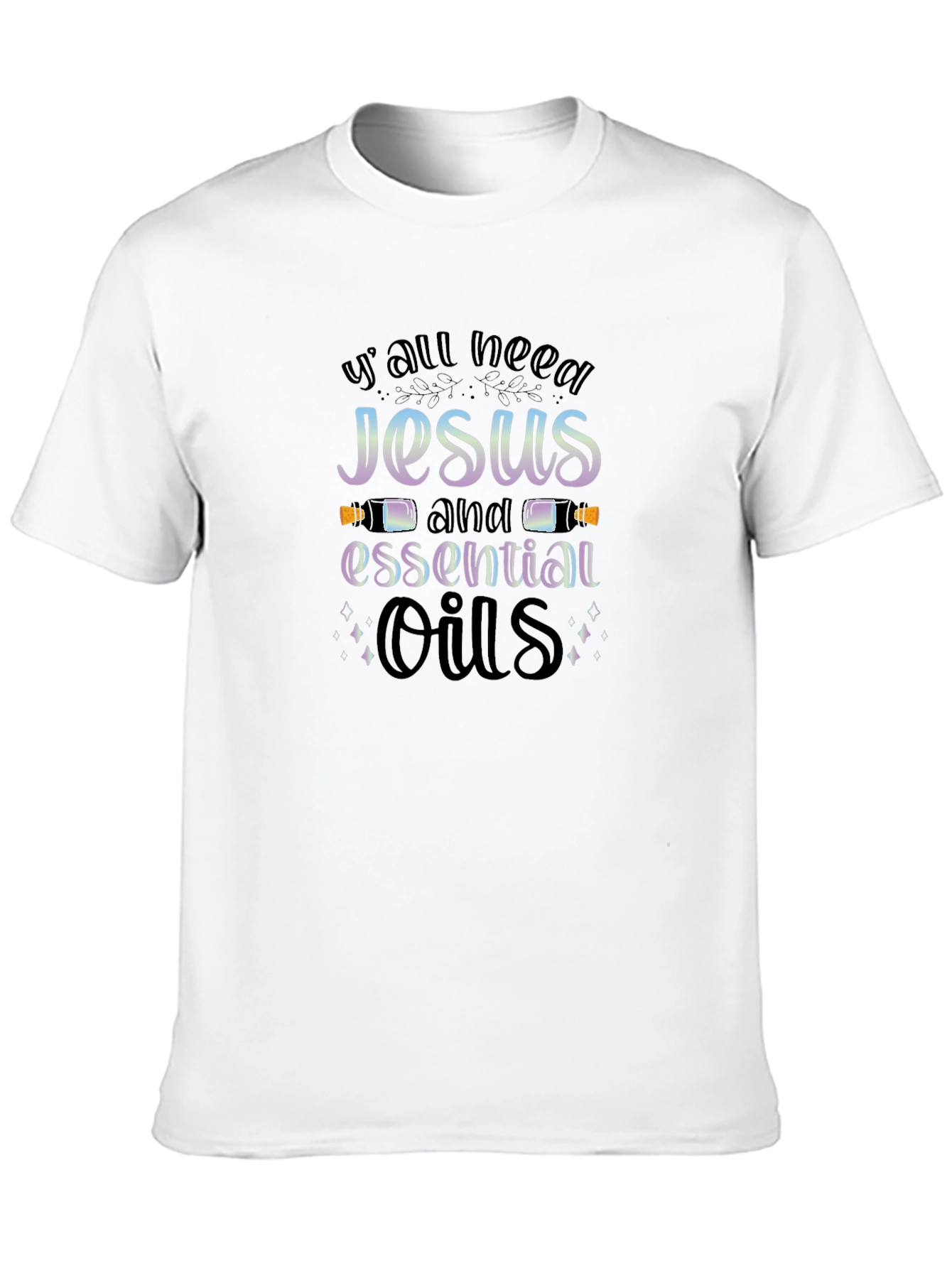 Jesus and Essential Oils Graphic T-Shirt