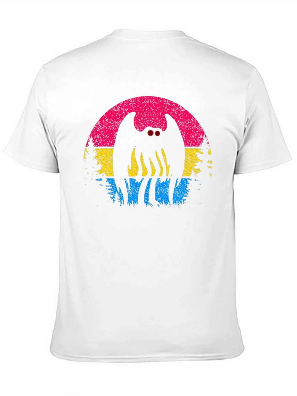 Mothman Pansexual Pride T-Shirt - Cryptid Sunset Tee