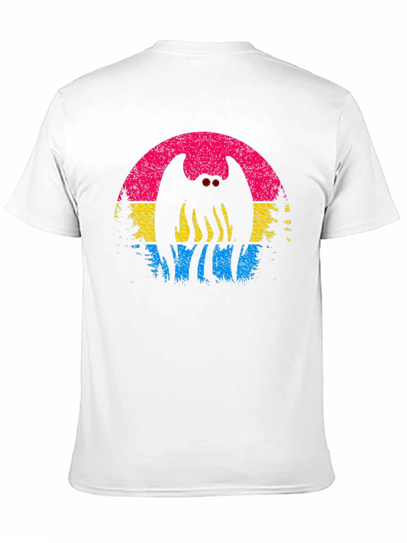 Mothman Pansexual Pride T-Shirt - Cryptid Sunset Tee
