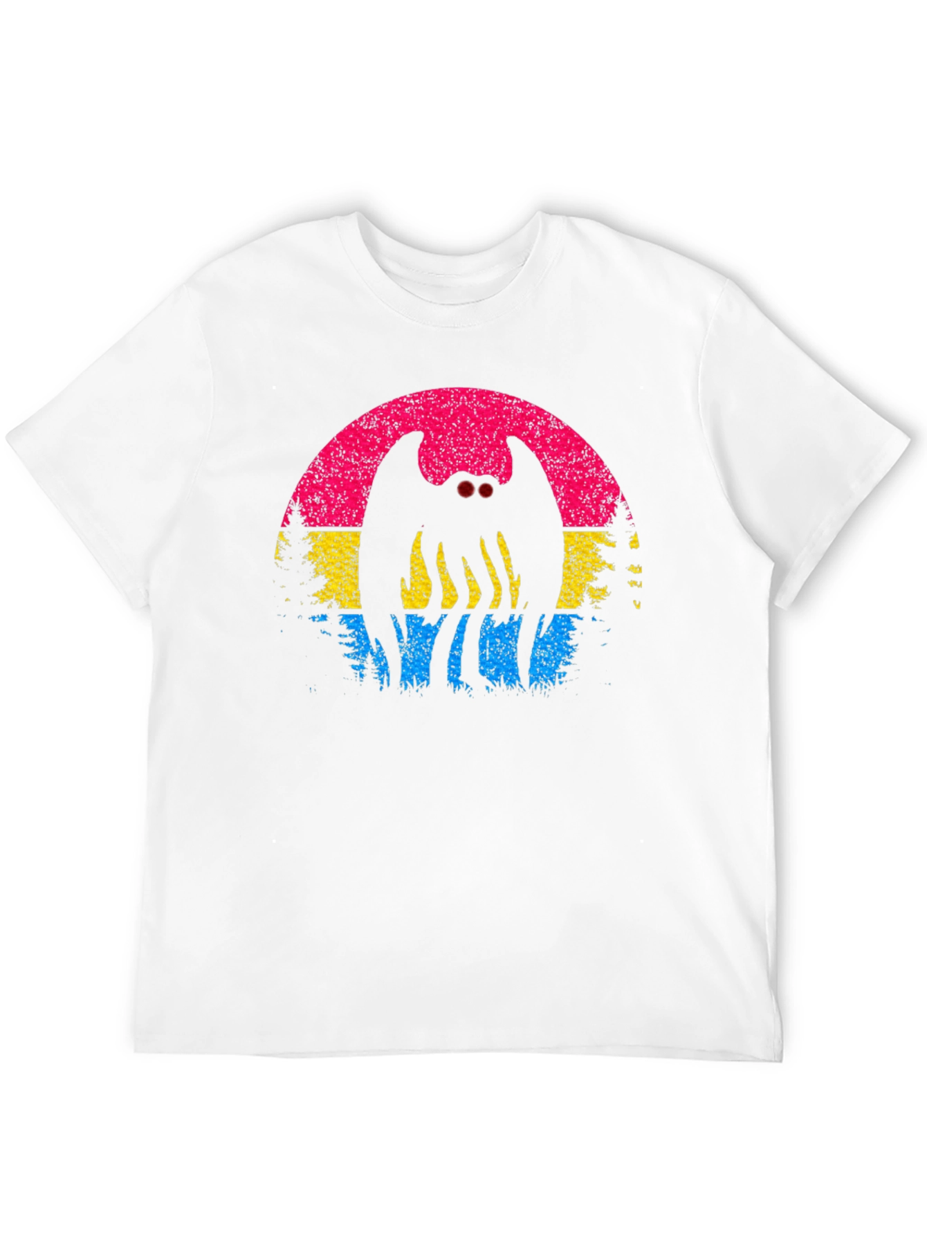Mothman Pansexual Pride T-Shirt - Cryptid Sunset Tee
