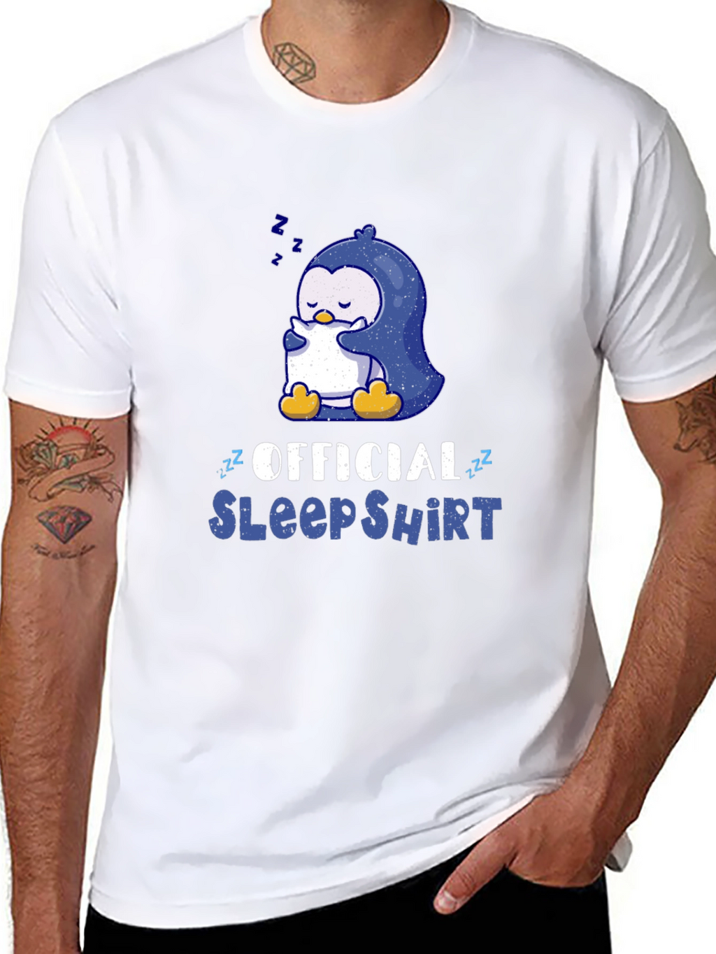 Official Sleep Shirt - Penguin Graphic Tee - Unisex