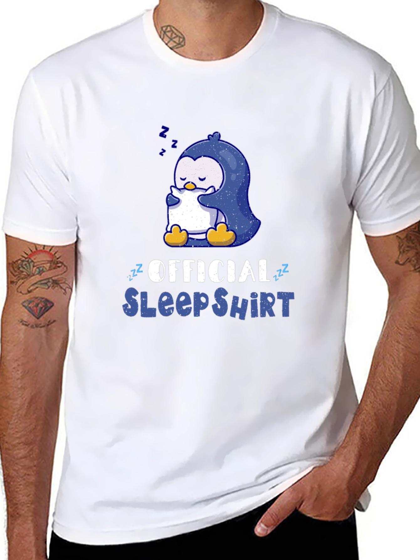 Official Sleep Shirt - Penguin Graphic Tee - Unisex