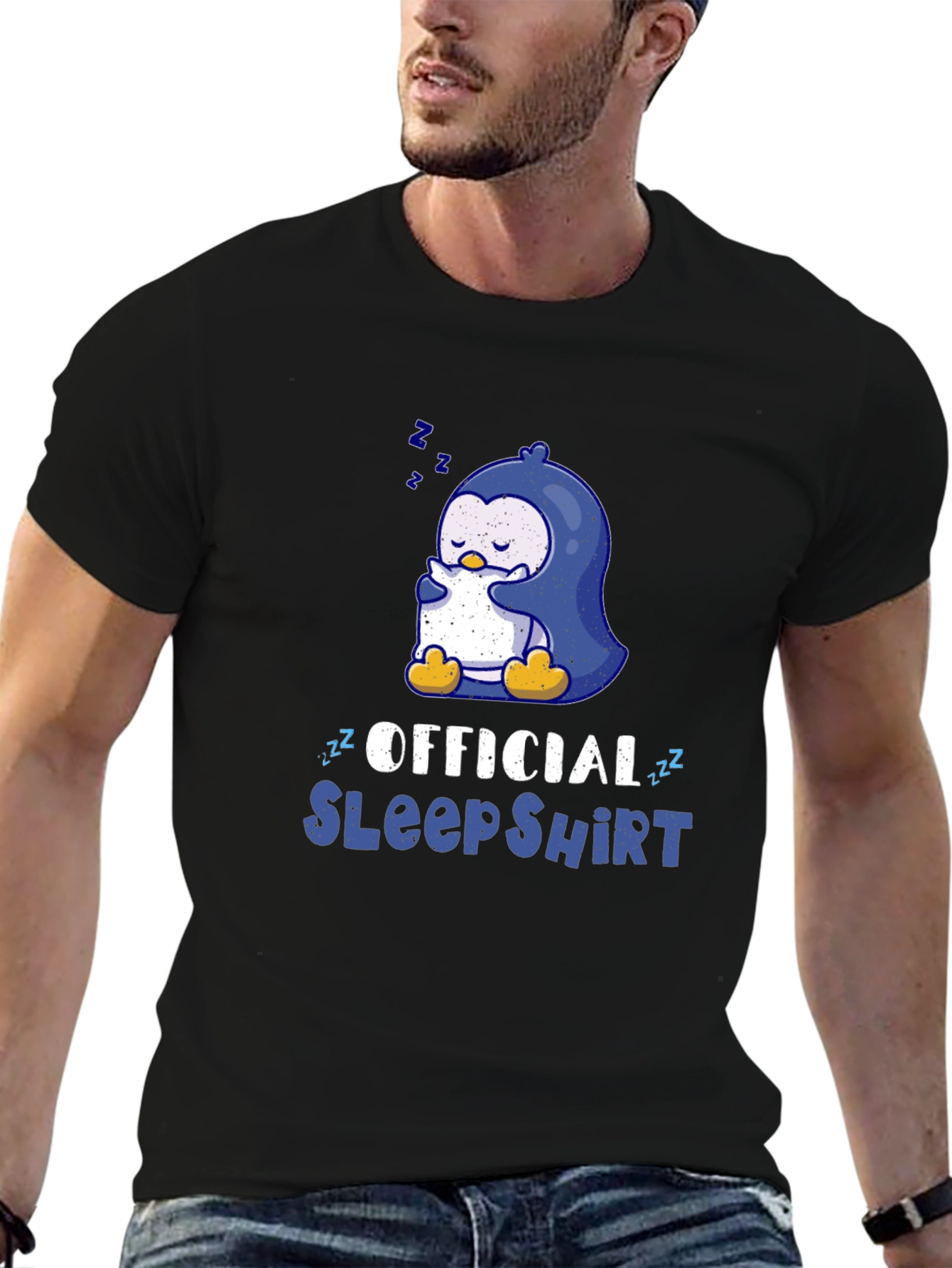Official Sleep Shirt - Penguin Graphic Tee - Unisex